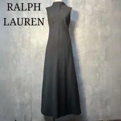美シルエット☆ RALPH LAUREN マキシ丈 バイアスロングワンピース