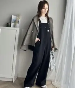 JAVA 綿100パーオーバーサイズサロペット