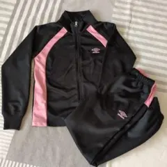 umbro ジャージ セット 150 黒/ピンク