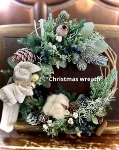 クリスマスリース （ナチュラル）ドライフラワーMIX