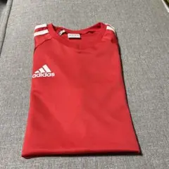 adidas 赤 長袖Tシャツ　長袖　　160センチ