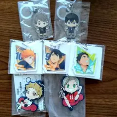 ハイキュー!! ふらっとめじるしアクセサリー 　キャラばんちょうこう計7点セット