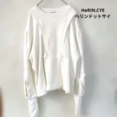 HeRIN.CYE ヘリンドットサイPocket loose tops白のサムネイル