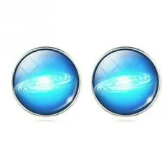 男女兼用　新品送込　No.17☆自然　ギャラクシースタッズ　シンプルピアス