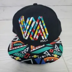 【美品】RVCA ルーカ キャップ ブラック 刺繍