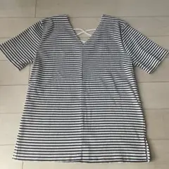 【お得！処分前】AZUL by moussy トップス　リブTシャツ　ボーダー