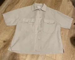 ベージュメンズシャツ　S