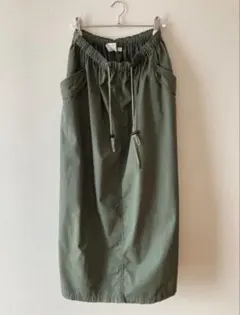 ニコアンド　カーキ ロングスカート