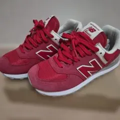 New Balance 574 スニーカー レッドのサムネイル