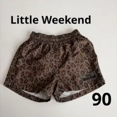 リトルウィークエンド　スイムパンツ 水着 90 レオパード