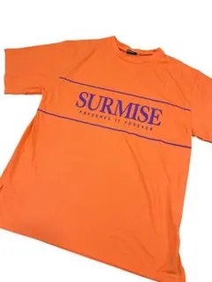 SUREVE オレンジ ロゴビッグTシャツ