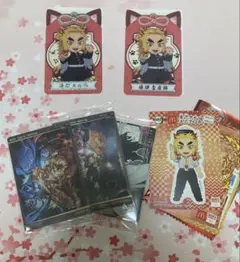煉獄杏寿郎　鬼滅の刃　ナムコ　クリアシート　猫　ホロ　namco おまけ付き