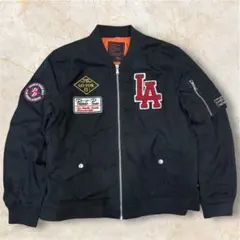 MA-1 PRIVATE PAUSE フライトジャケット パッチ付き黒