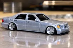 1/64 改　メルセデス・ベンツ S600 W140 ローダウン　ツライチ 1/64 改 メルセデス・ベンツ S600 W140 ローダウン ツライチ - メルカリ