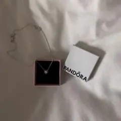 PANDORA ハート ネックレス シルバー