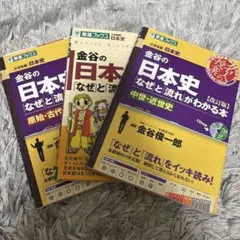 金谷の日本史「なぜ」と「流れ」がわかる本 3冊セットのサムネイル