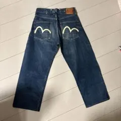 D188/EVISU エヴィス ジーンズ デニムブルー 戎 カモメ ペイント