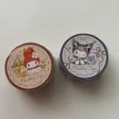 【新品】マスキングテープ　マイメロ　クロミちゃん　金箔押し　セットのサムネイル