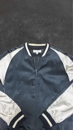 BEAUTY&YOUTH ネイビー サテンジャケット L