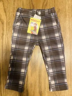 【新品未使用】プティマイン　petit main おさるのジョージ　ズボン　80