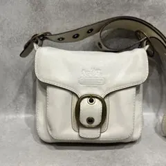 COACHオールドコーチ ショルダーバッグ ソーホー レザー ホワイト系 Y2K