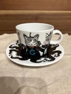 ヒグチユウコ GUSTAVE こねことうみねこ 九谷焼 絵皿 No.2 猫 鳥