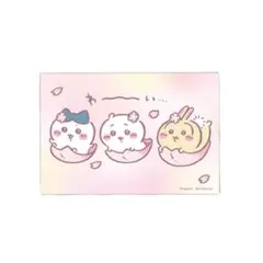 ※匿名配送【ちいかわ】ノベルティ　桜　ポストカード　ちいかわランド