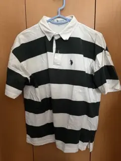 U.S. POLO ASSN. ストライプポロシャツ Fサイズ
