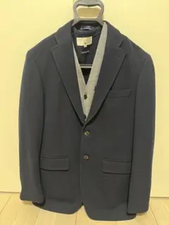 ネイビー テーラードジャケットとベストセット