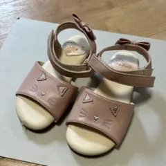 エニィファム　猫　ピンク　サンダル　17㎝のサムネイル