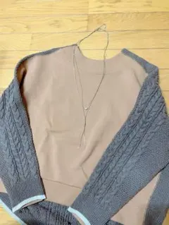 2連　トップパールのチェーン　ゴールドスネークチェーン