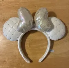 ディズニー カチューシャ ミニー白