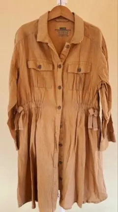 BREEZE 長袖ブラウンワンピース