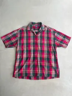 【希少】90s OLDGAP マドラスチェックシャツy2k古着city開襟