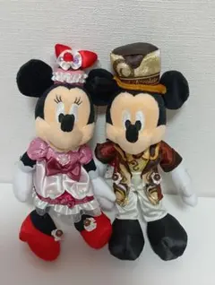 ディズニーシー　テーブルイズウェイティング　ぬいぐるみバッチ　ミッキー　ミニー