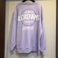 R.CROWNS ラベンダー トレーナー FREEサイズ