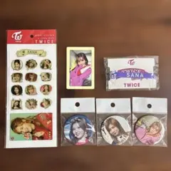 TWICE SANA ステッカー フォトカード バッジセット