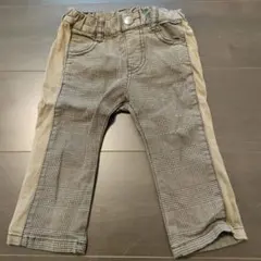 BeBe ベベ　チェック柄 長ズボン 80cm