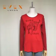 エヴェックスバイクリツィア◇洗える タイガープリント 細ボーダー カットソー40