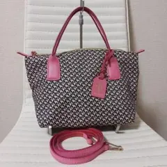 2423　ロベルタピエリ　2wayショルダーバッグ　ピンク　S　極美品