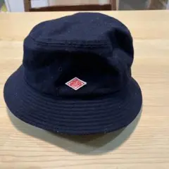 お値下げ　DANTON ネイビー　ウール混　バケットハット