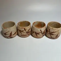 陶器製 多肉植物用リメイク鉢4個セット
