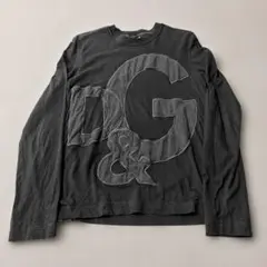 90s DOLCE&GABBANA DGロゴ OLIVE ロンT archiveのサムネイル