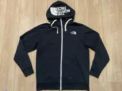 【美品】ノースフェイス ブラック ジップパーカー フーディ ＬNT12340