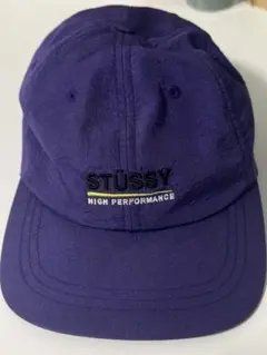 STÜSSY 紫 キャップ HIGH PERFORMANCE