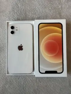 【美品】iPhone 12 128GB ホワイト 箱・備品付き本体