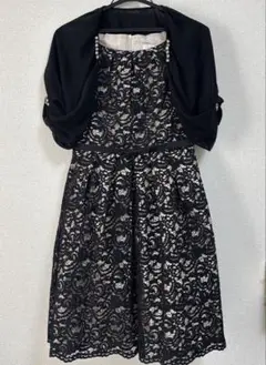 no.1547ストロベリーフィールズブラックレースドレス ボレロセット