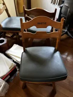 マムコ様専用　karimoku RUSTIC ダイニングチェア 回転式4脚のサムネイル