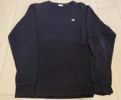 Champion ロングスリーブTシャツ C8-L404 （ネイビー）