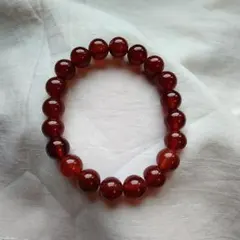 新品未使用　レッドアーゲート　ブレスレット　パワーストーン男女兼用